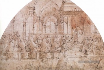 Confirmation De La Règle 1483 Renaissance Florence Domenico Ghirlandaio Peinture à l'huile